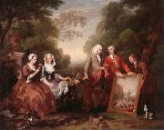 William Hogarth Dialogue France oil painting artist